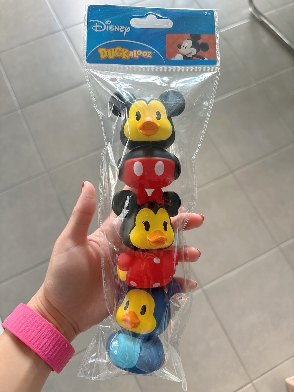 Disney Duckalooz 3-Pack Rubber Ducks — Mickey, Minnie & Donald, NEW Sealed